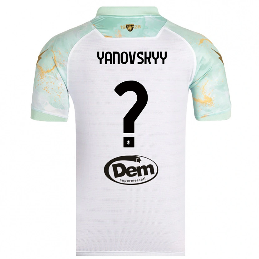 Danxen Dames Riccardo Yanovskyy #0 Wit Zwart Uitshirt Uittenue 2025/26 T-Shirt