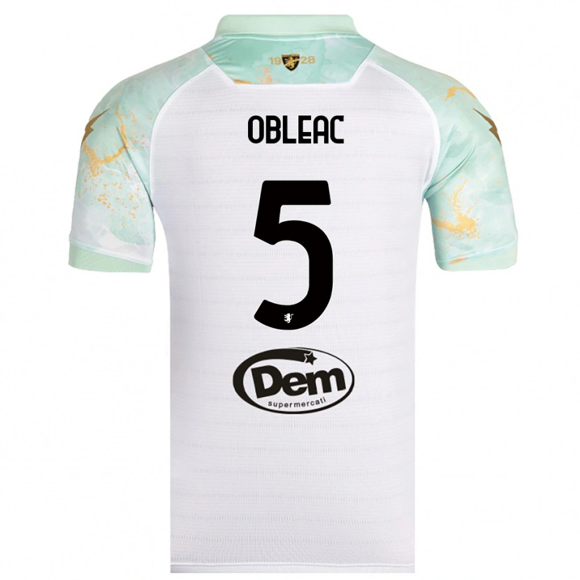 Danxen Dames Matteo Obleac #5 Wit Zwart Uitshirt Uittenue 2025/26 T-Shirt