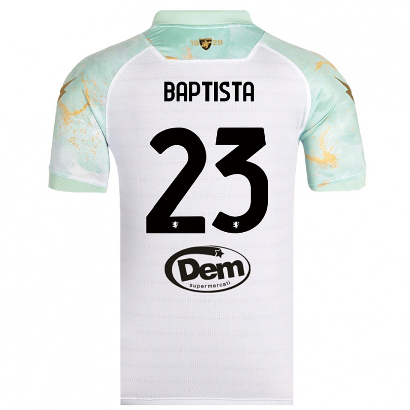 Danxen Dames Viktor Baptista #23 Wit Zwart Uitshirt Uittenue 2025/26 T-Shirt