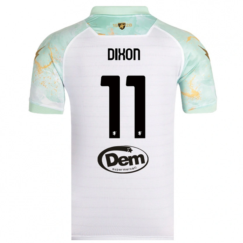 Danxen Dames Damar Dixon #11 Wit Zwart Uitshirt Uittenue 2025/26 T-Shirt