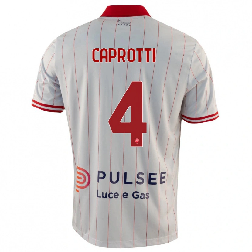Danxen Dames Carlo Caprotti #4 Wit Rood Blauw Uitshirt Uittenue 2025/26 T-Shirt