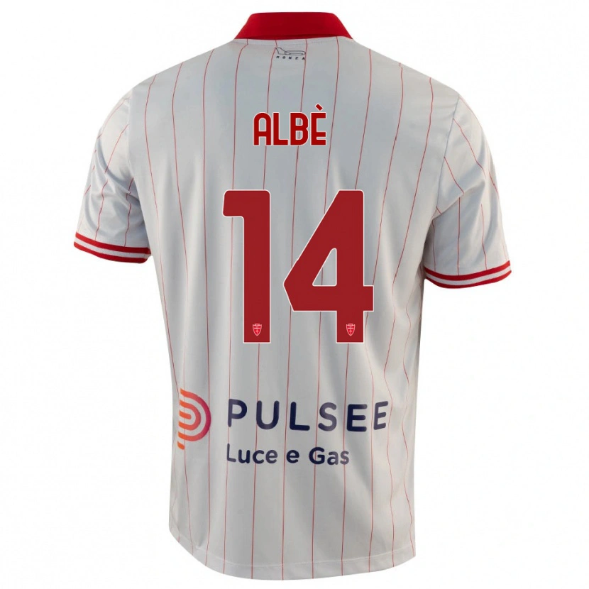 Danxen Dames Simone Albè #14 Wit Rood Blauw Uitshirt Uittenue 2025/26 T-Shirt