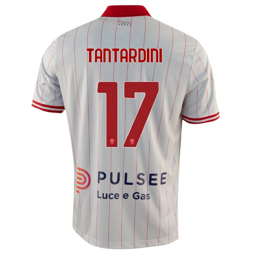Danxen Dames Tommaso Tantardini #17 Wit Rood Blauw Uitshirt Uittenue 2025/26 T-Shirt