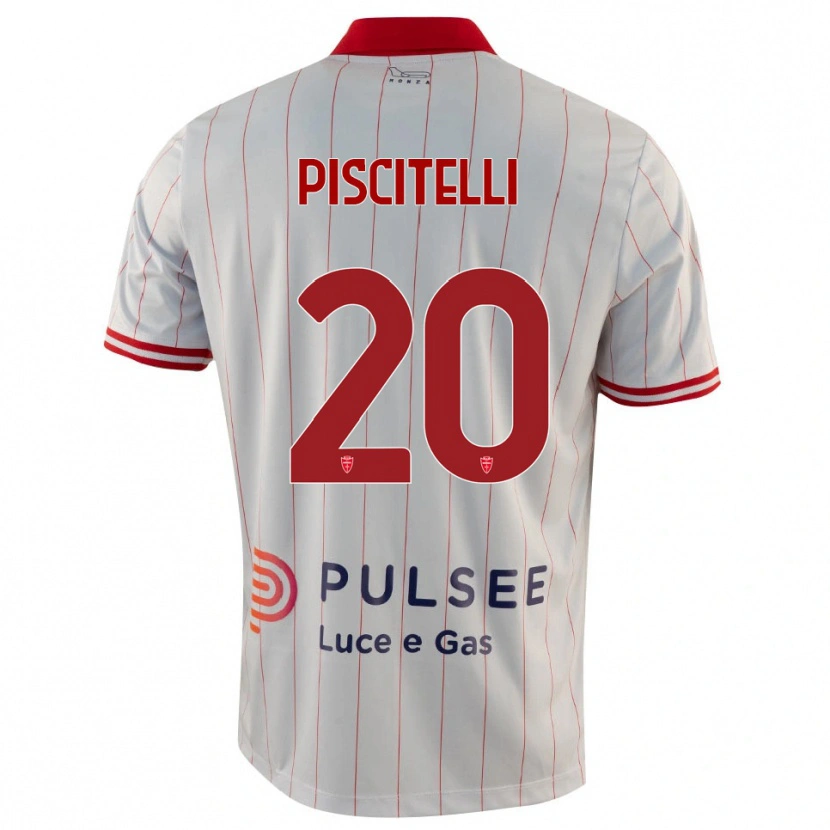Danxen Dames Pasquale Piscitelli #20 Wit Rood Blauw Uitshirt Uittenue 2025/26 T-Shirt
