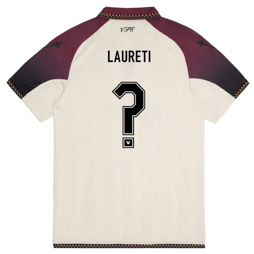 Danxen Dames Tommaso Laureti #0 Crème Bourgondië Uitshirt Uittenue 2025/26 T-Shirt