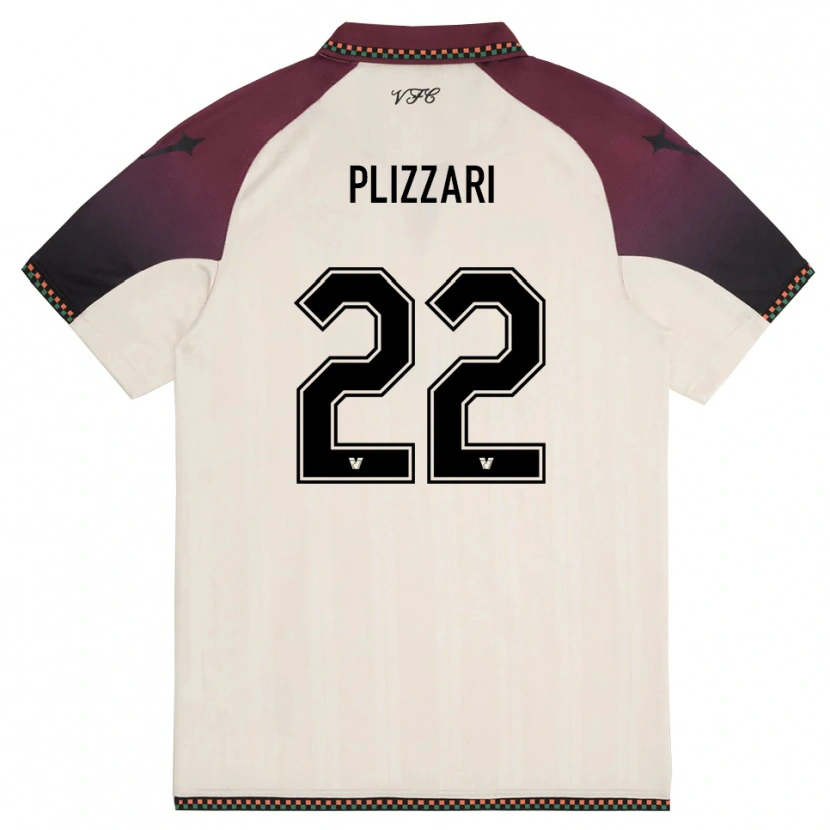 Danxen Dames Alessandro Plizzari #22 Crème Bourgondië Uitshirt Uittenue 2025/26 T-Shirt