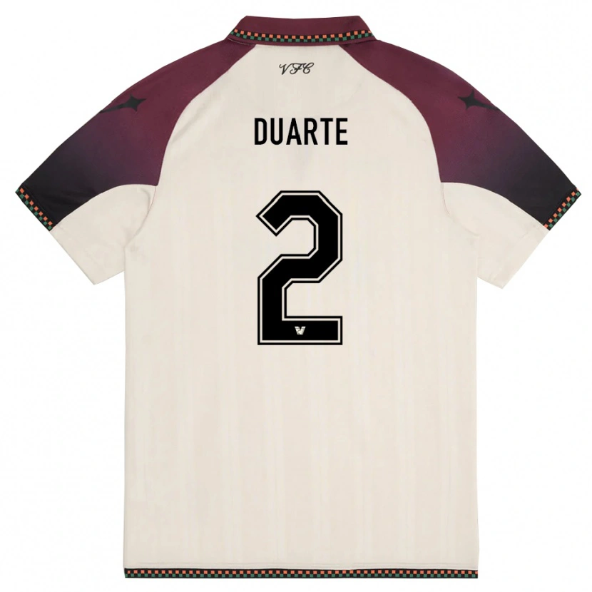 Danxen Dames Marcia Duarte #2 Crème Bourgondië Uitshirt Uittenue 2025/26 T-Shirt