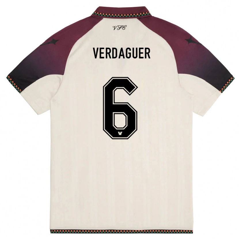 Danxen Dames Judith Verdaguer #6 Crème Bourgondië Uitshirt Uittenue 2025/26 T-Shirt