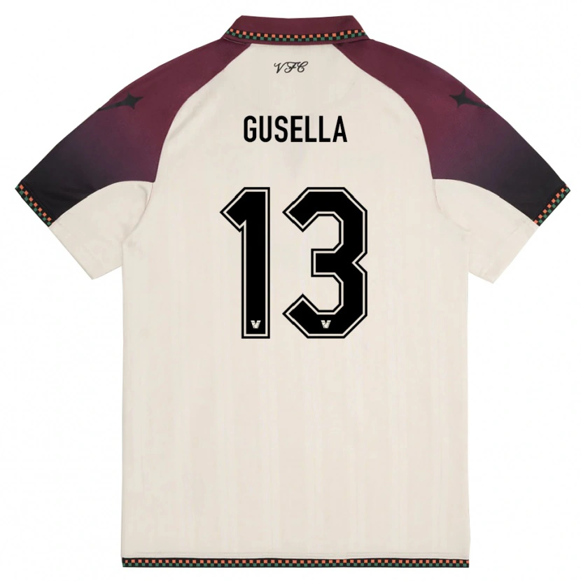 Danxen Dames Pietro Gusella #13 Crème Bourgondië Uitshirt Uittenue 2025/26 T-Shirt