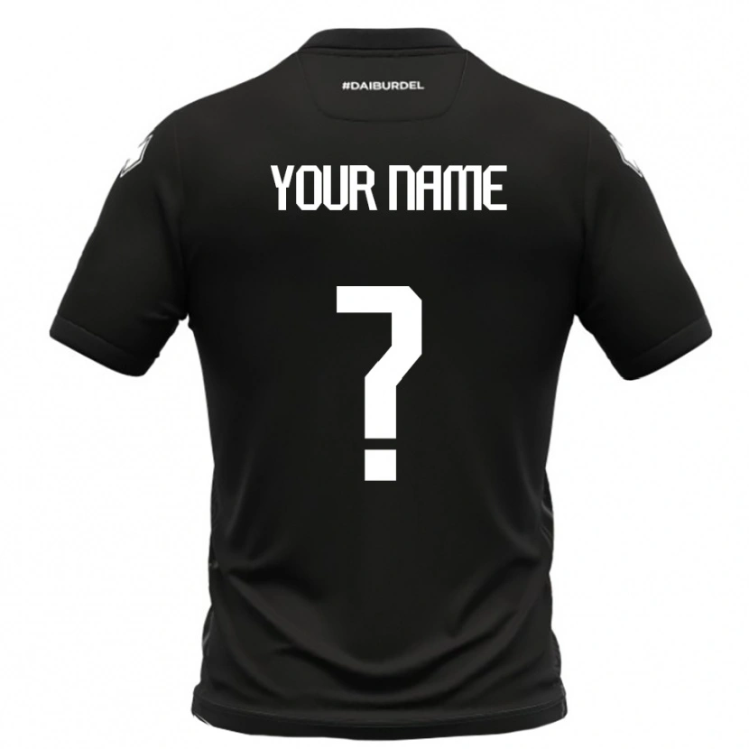 Danxen Dames Uw Naam #0 Zwart Wit Uitshirt Uittenue 2025/26 T-Shirt