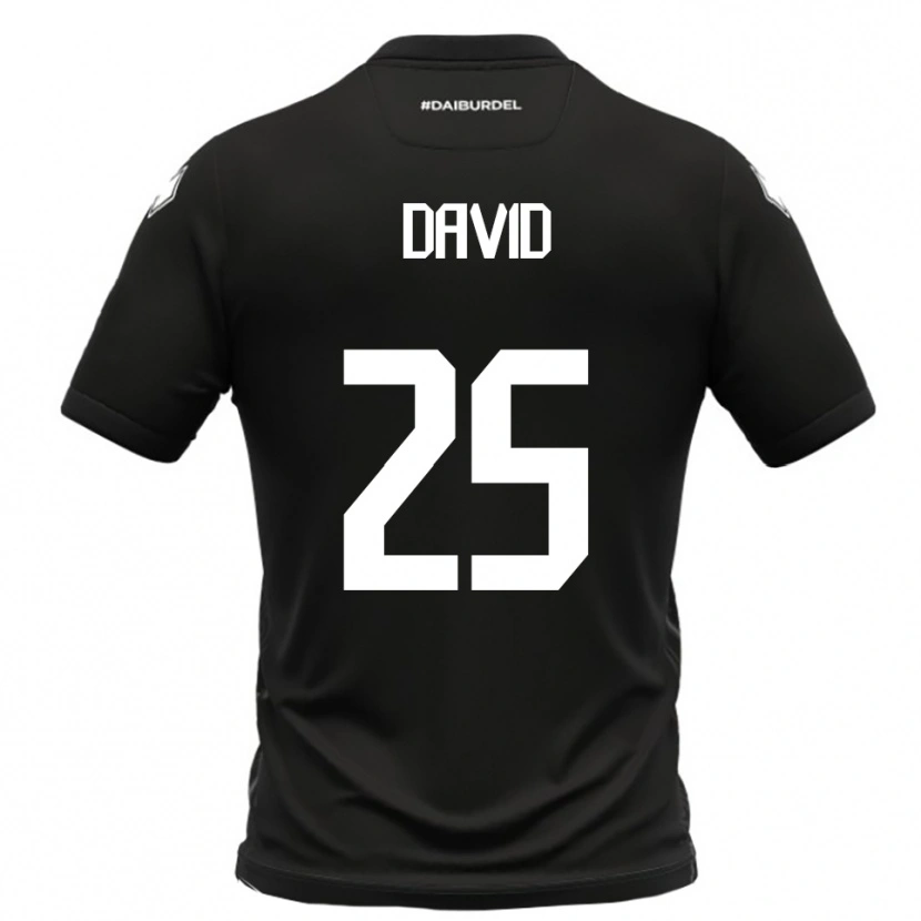 Danxen Dames Antonio David #25 Zwart Wit Uitshirt Uittenue 2025/26 T-Shirt