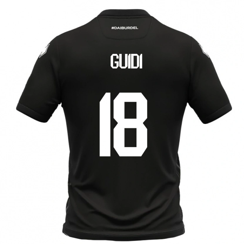 Danxen Dames Matteo Guidi #18 Zwart Wit Uitshirt Uittenue 2025/26 T-Shirt