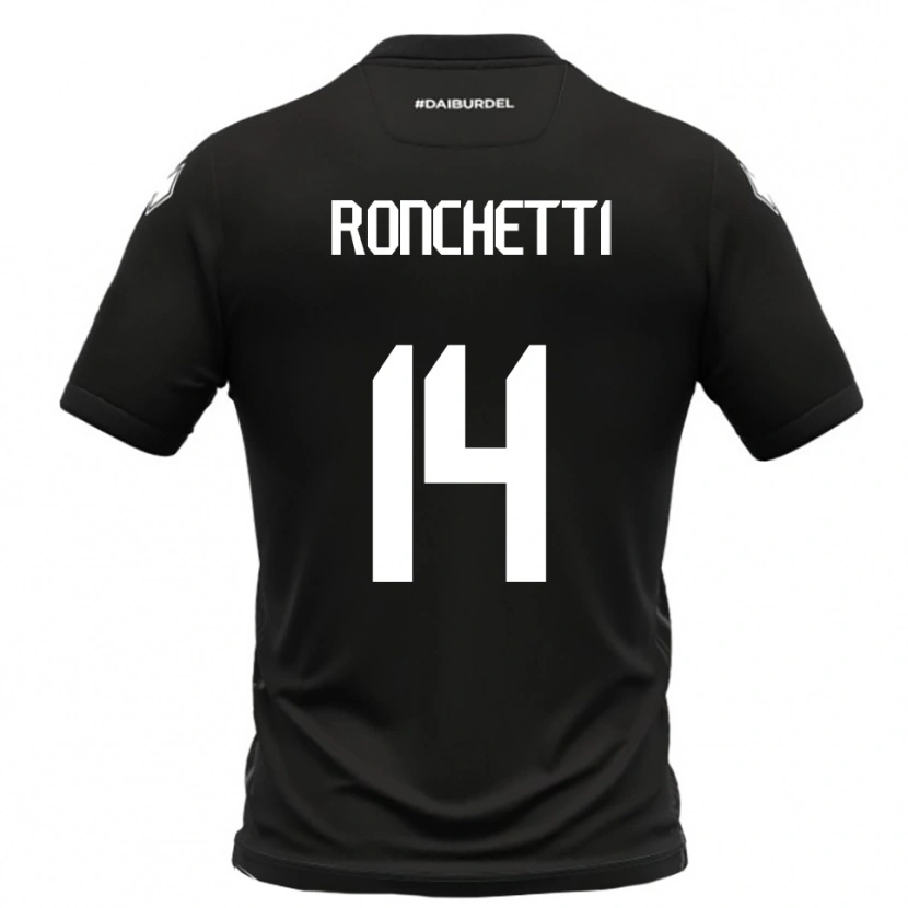 Danxen Dames Filippo Ronchetti #14 Zwart Wit Uitshirt Uittenue 2025/26 T-Shirt
