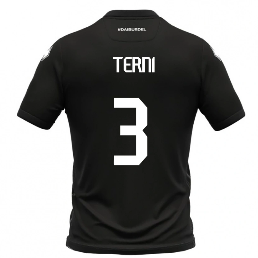 Danxen Dames Filippo Terni #3 Zwart Wit Uitshirt Uittenue 2025/26 T-Shirt