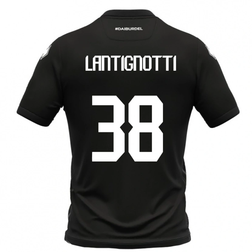 Danxen Dames Andrea Lantignotti #38 Zwart Wit Uitshirt Uittenue 2025/26 T-Shirt