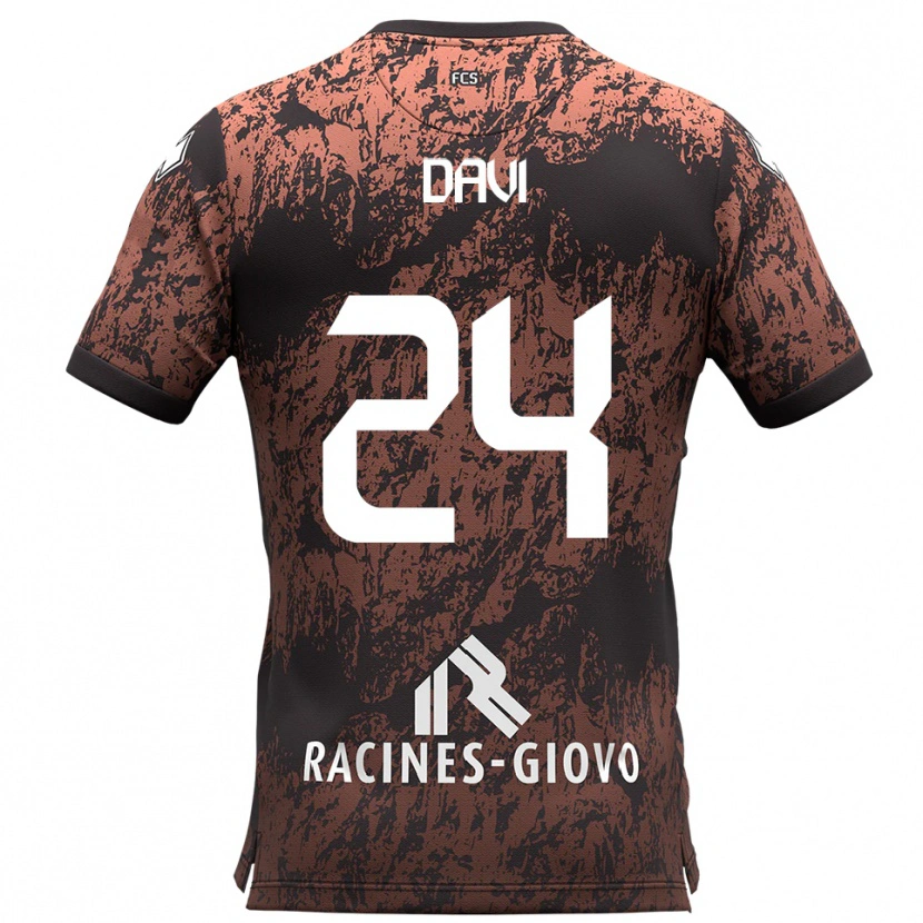 Danxen Dames Simone Davi #24 Bruin Zwart Uitshirt Uittenue 2025/26 T-Shirt