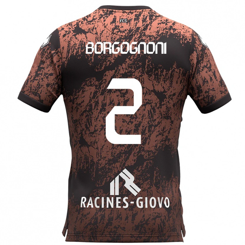 Danxen Dames Giovanni Borgognoni #2 Bruin Zwart Uitshirt Uittenue 2025/26 T-Shirt