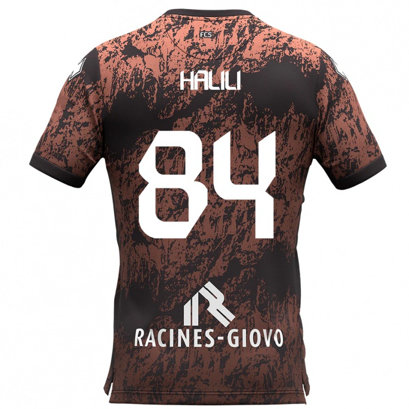 Danxen Dames Renato Halili #84 Bruin Zwart Uitshirt Uittenue 2025/26 T-Shirt