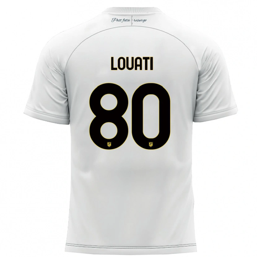 Danxen Dames Alessandro Louati #80 Wit Geel Uitshirt Uittenue 2025/26 T-Shirt