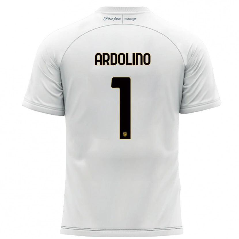 Danxen Dames Antonio Ardolino #1 Wit Geel Uitshirt Uittenue 2025/26 T-Shirt