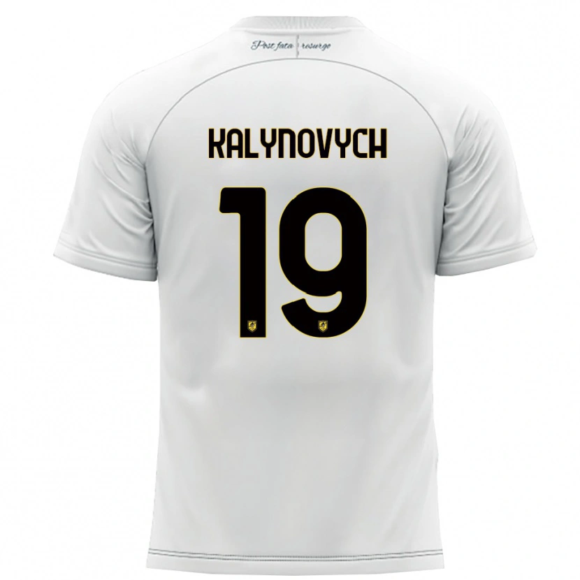 Danxen Dames Igor Kalynovych #19 Wit Geel Uitshirt Uittenue 2025/26 T-Shirt