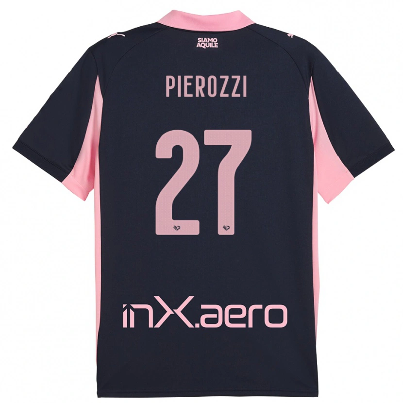 Danxen Dames Niccolò Pierozzi #27 Donkerblauw Roze Uitshirt Uittenue 2025/26 T-Shirt