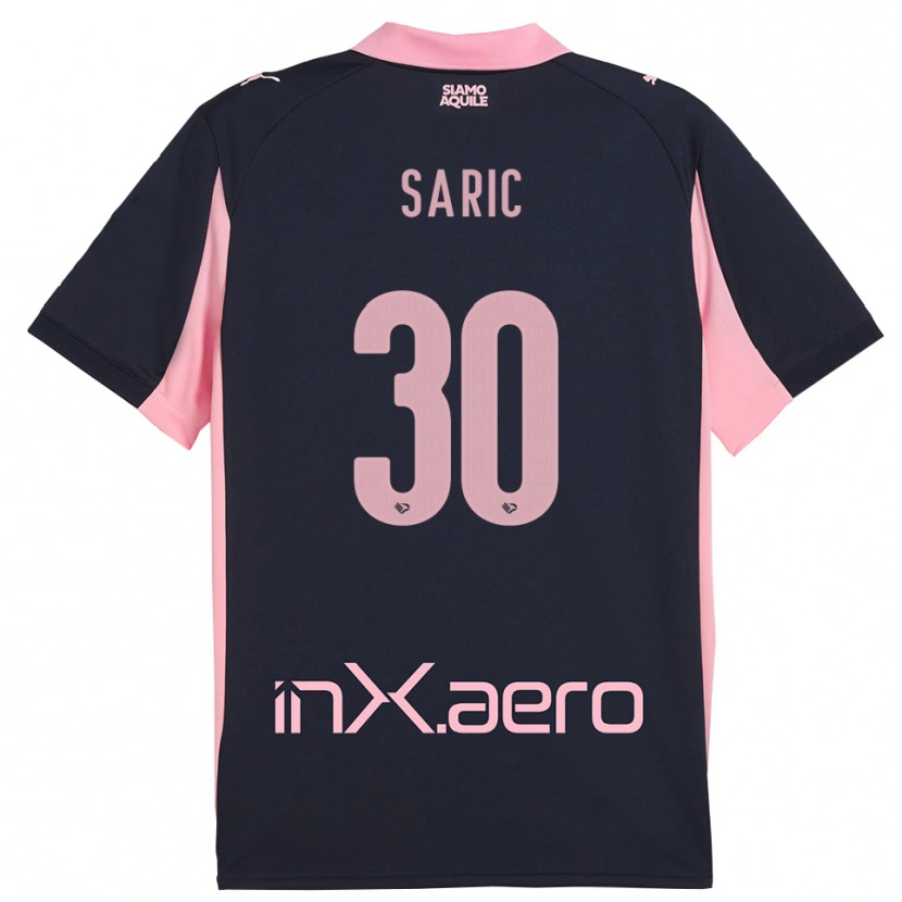 Danxen Dames Dario Saric #30 Donkerblauw Roze Uitshirt Uittenue 2025/26 T-Shirt