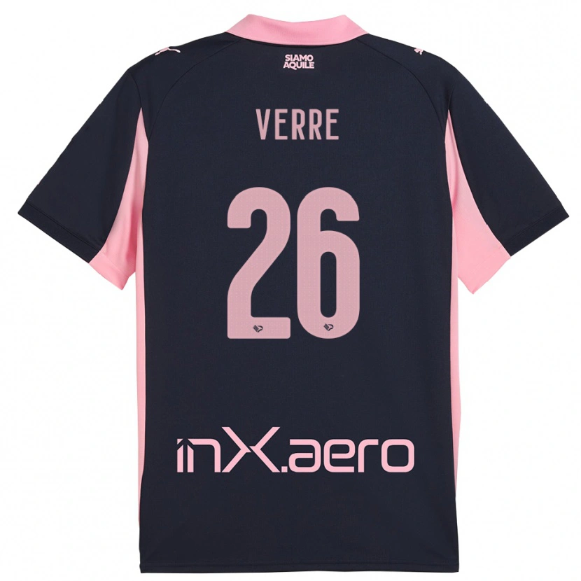 Danxen Dames Valerio Verre #26 Donkerblauw Roze Uitshirt Uittenue 2025/26 T-Shirt