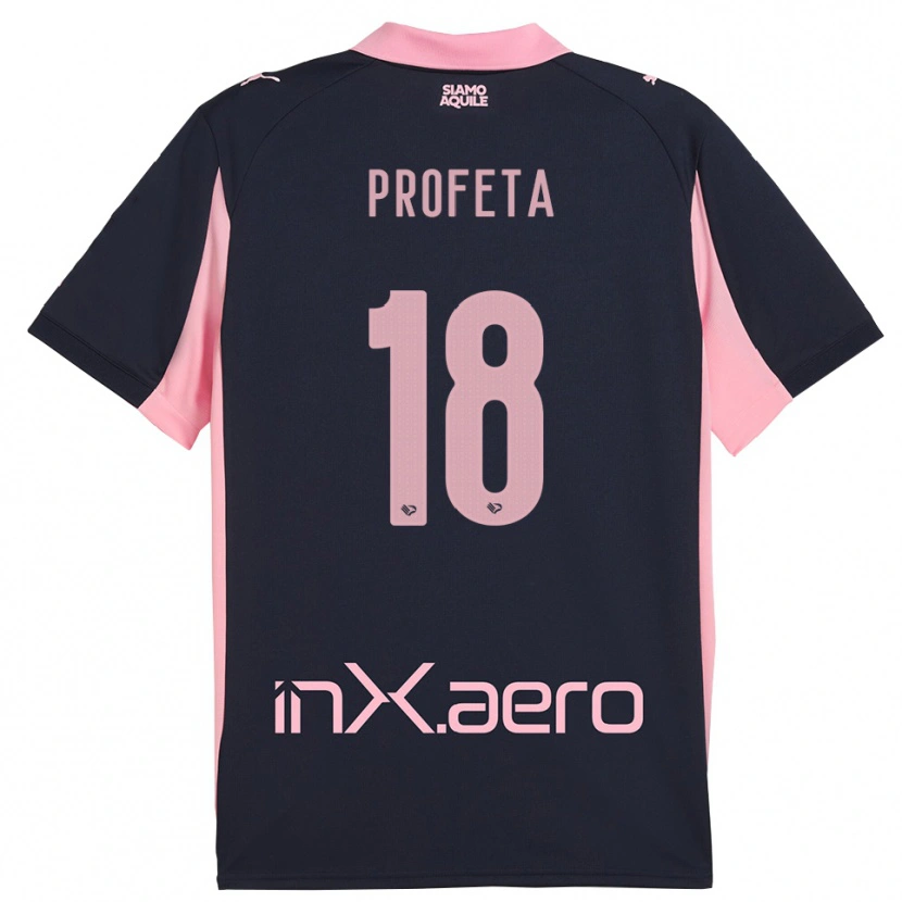 Danxen Dames Andrea Profeta #18 Donkerblauw Roze Uitshirt Uittenue 2025/26 T-Shirt