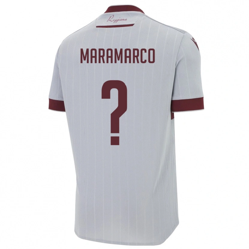 Danxen Dames Andrea Maramarco #0 Bourgondië Wit Uitshirt Uittenue 2025/26 T-Shirt