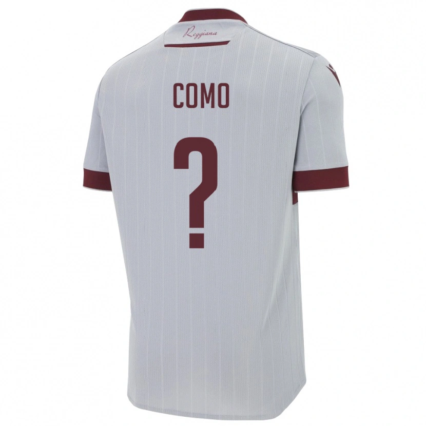 Danxen Dames Como Giorgia #0 Bourgondië Wit Uitshirt Uittenue 2025/26 T-Shirt
