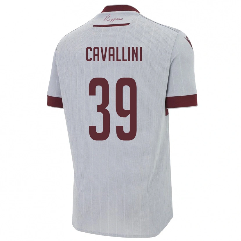 Danxen Dames Giacomo Cavallini #39 Bourgondië Wit Uitshirt Uittenue 2025/26 T-Shirt