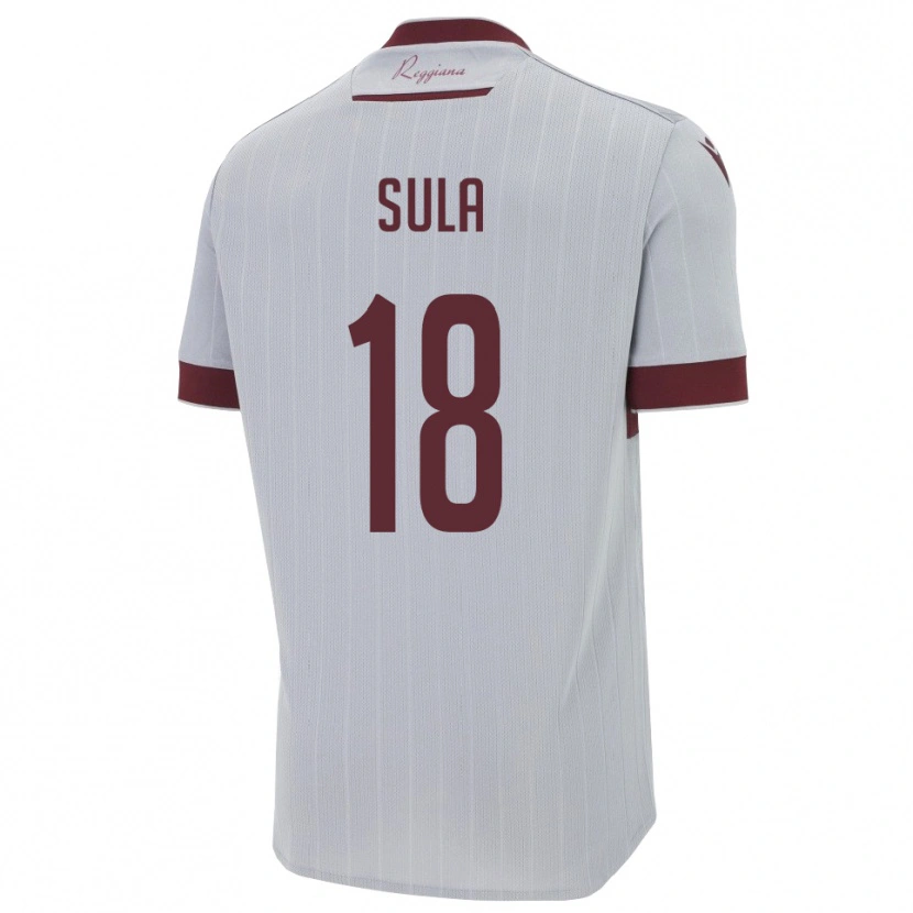 Danxen Dames Joel Sula #18 Bourgondië Wit Uitshirt Uittenue 2025/26 T-Shirt