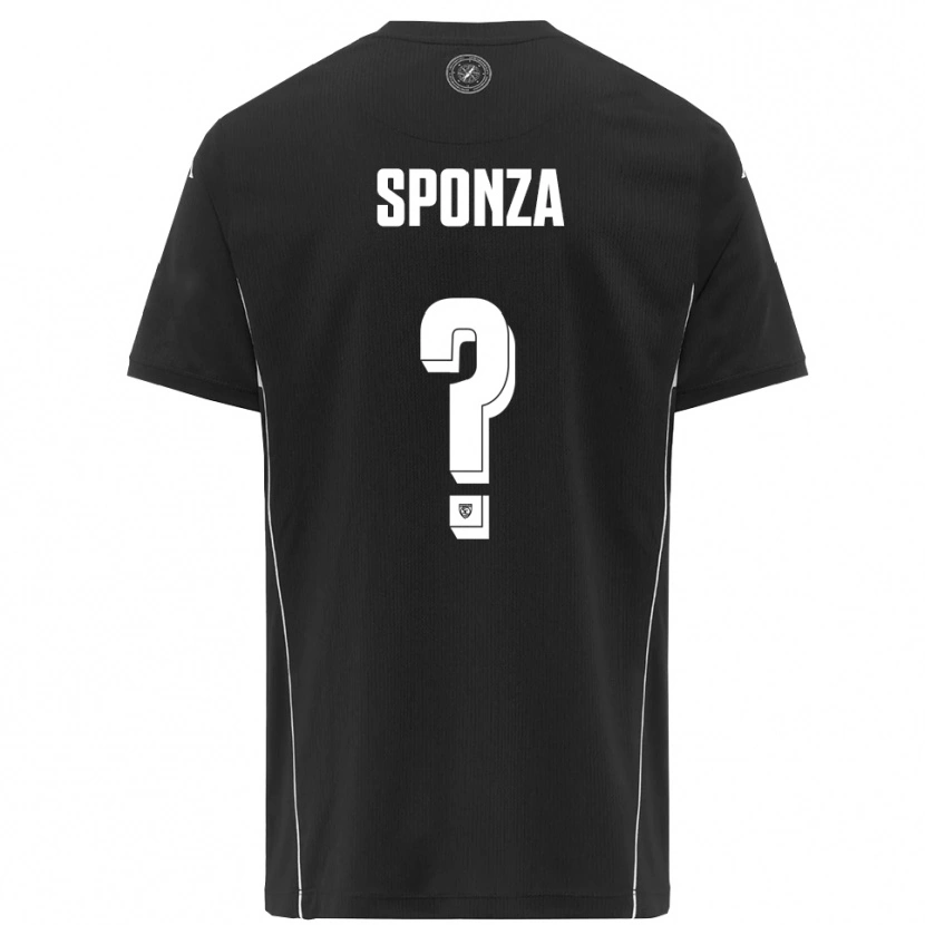 Danxen Dames Enea Sponza #0 Zwart Wit Uitshirt Uittenue 2025/26 T-Shirt