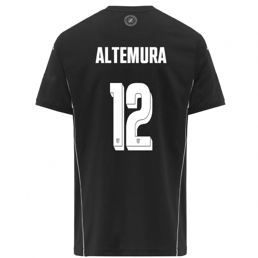 Danxen Dames Tommaso Altemura #12 Zwart Wit Uitshirt Uittenue 2025/26 T-Shirt