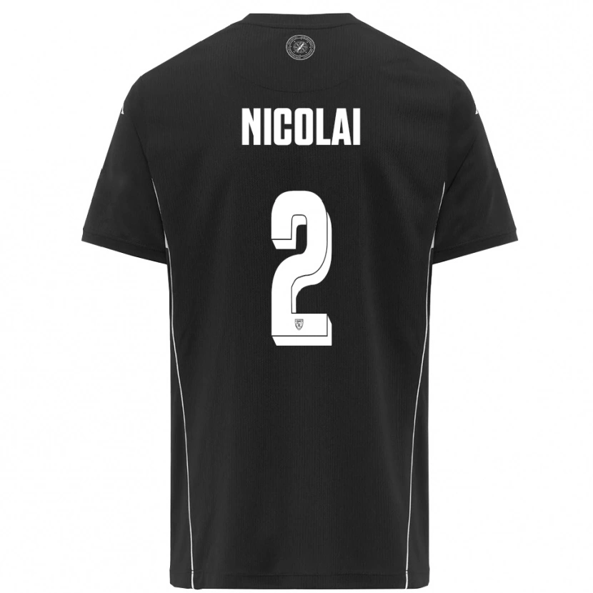 Danxen Dames Gabriele Nicolai #2 Zwart Wit Uitshirt Uittenue 2025/26 T-Shirt
