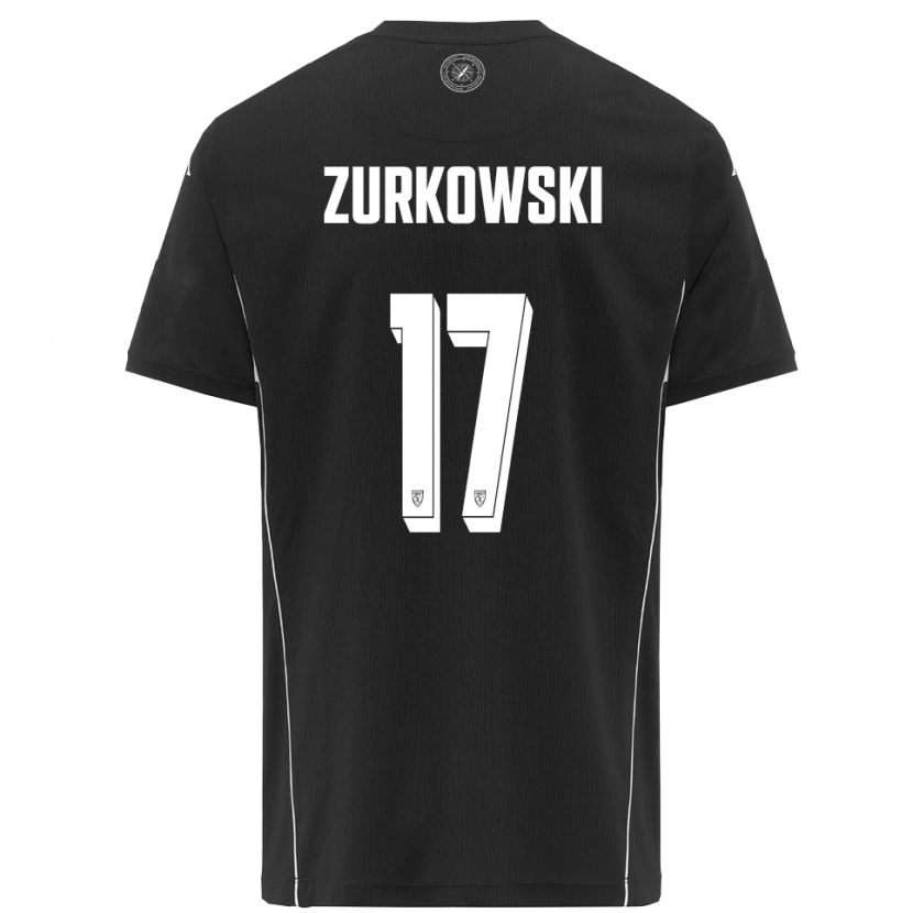 Danxen Dames Szymon Żurkowski #17 Zwart Wit Uitshirt Uittenue 2025/26 T-Shirt