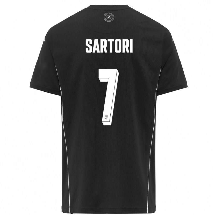 Danxen Dames Giovanni Sartori #7 Zwart Wit Uitshirt Uittenue 2025/26 T-Shirt