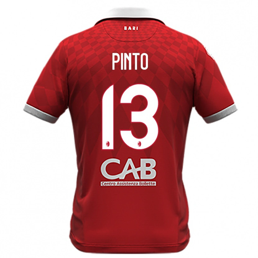 Danxen Dames Francesco Pinto #13 Rood Wit Uitshirt Uittenue 2025/26 T-Shirt