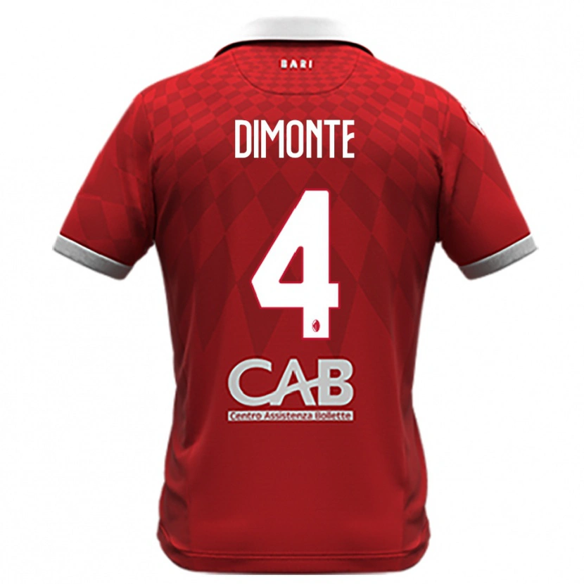 Danxen Dames Paolo Dimonte #4 Rood Wit Uitshirt Uittenue 2025/26 T-Shirt