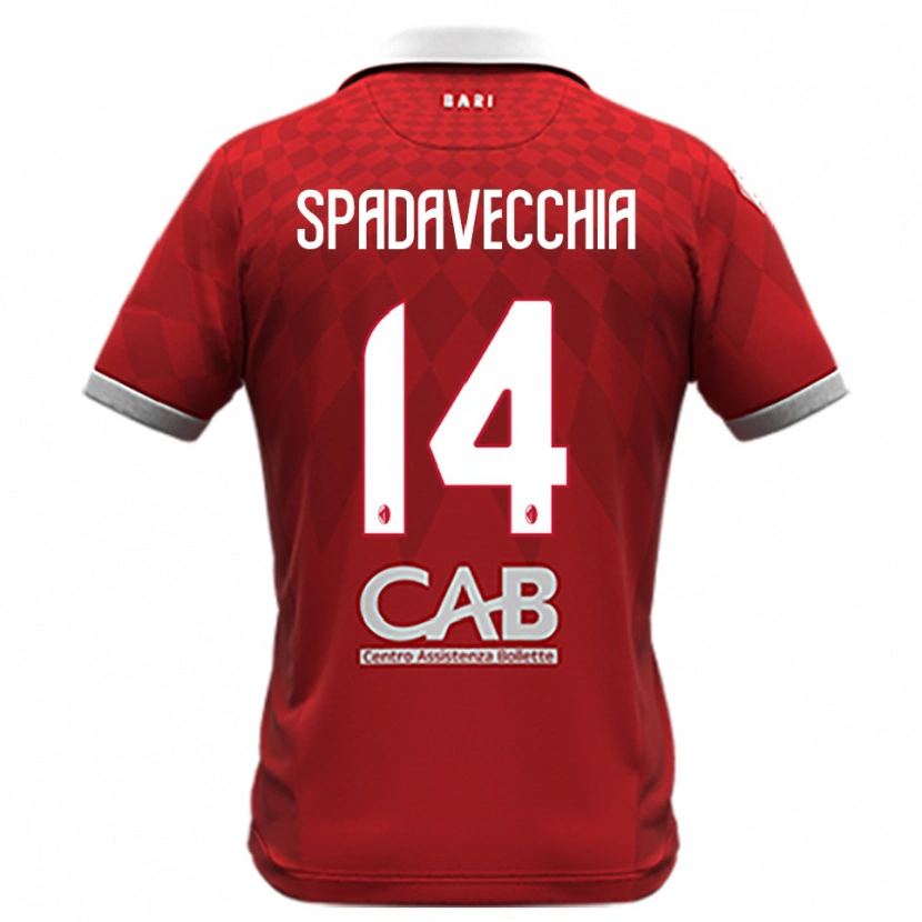 Danxen Dames Pantaleo Spadavecchia #14 Rood Wit Uitshirt Uittenue 2025/26 T-Shirt