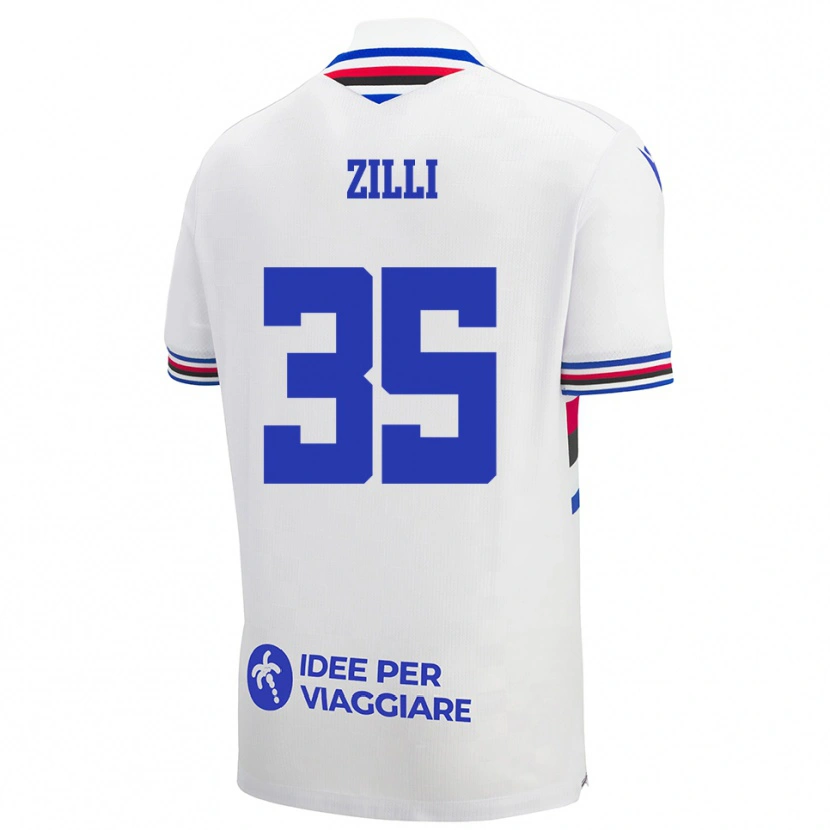 Danxen Dames Elisa Zilli #35 Wit Blauw Rood Uitshirt Uittenue 2025/26 T-Shirt