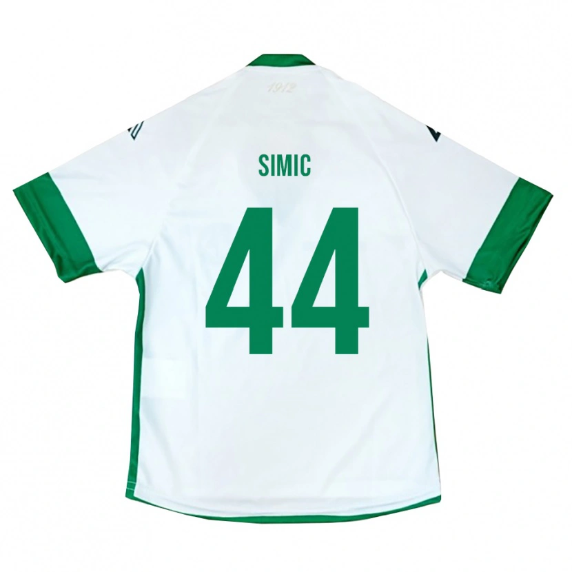 Danxen Dames Lorenco Simic #44 Wit Groen Blauw Uitshirt Uittenue 2025/26 T-Shirt