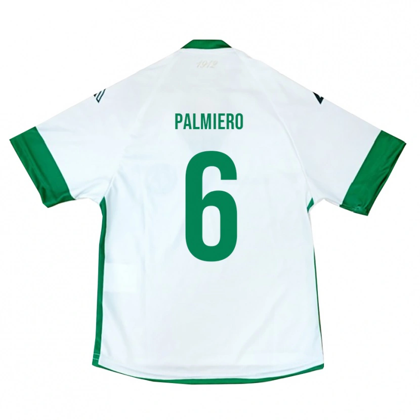 Danxen Dames Luca Palmiero #6 Wit Groen Blauw Uitshirt Uittenue 2025/26 T-Shirt