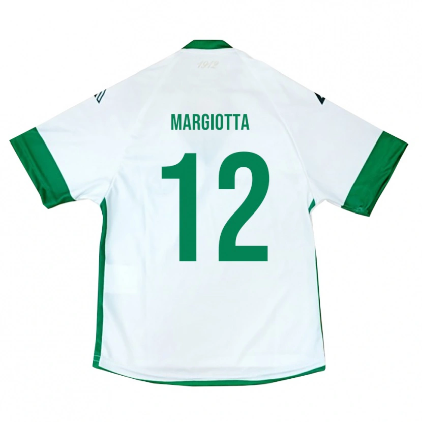 Danxen Dames Manuele Margiotta #12 Wit Groen Blauw Uitshirt Uittenue 2025/26 T-Shirt