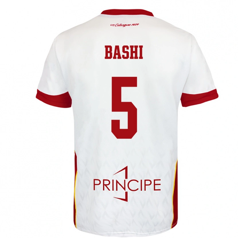 Danxen Dames Ervin Bashi #5 Wit Rood Uitshirt Uittenue 2025/26 T-Shirt