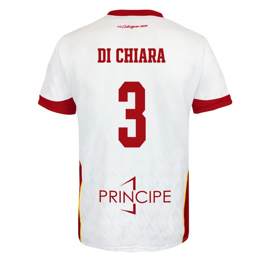 Danxen Dames Gianluca Di Chiara #3 Wit Rood Uitshirt Uittenue 2025/26 T-Shirt