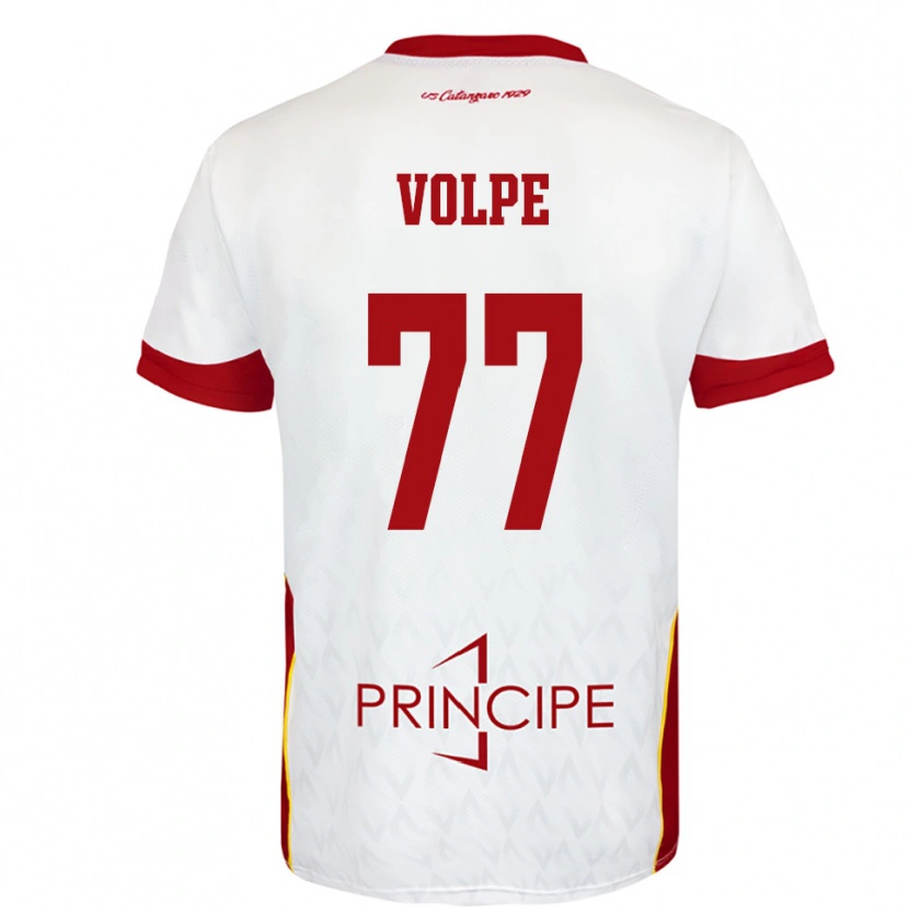 Danxen Dames Giovanni Volpe #77 Wit Rood Uitshirt Uittenue 2025/26 T-Shirt