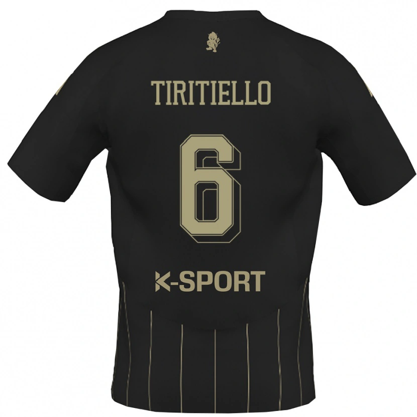 Danxen Dames Andrea Tiritiello #6 Grijs Wit Uitshirt Uittenue 2025/26 T-Shirt