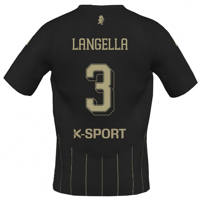 Danxen Dames Matteo Langella #3 Grijs Wit Uitshirt Uittenue 2025/26 T-Shirt